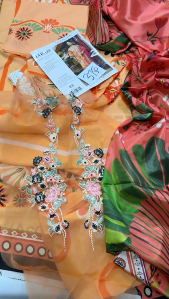 Mushq Printed Lawn Fabric 3PC Summer MQ-001