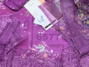 Parishay Ivy Bloom Embroidered Lawn Fabric 3PC Summer PR-104