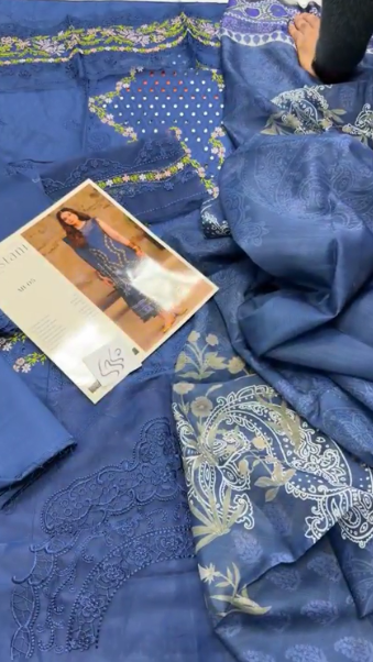 Parishay Mastani Embroidered Lawn Fabric 3PC Summer PR-143