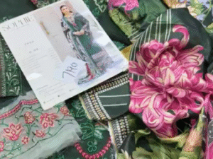 Parishay Mahnur Sophie Embroidered Lawn Fabric  3PC Summer PR-144