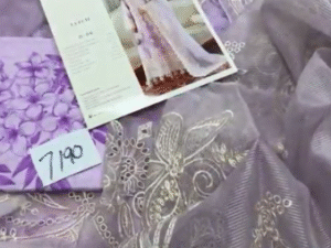 Parishay Mahnur Sophie Embroidered Lawn Fabric  3PC Summer PR-128