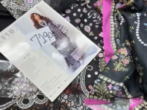 Parishay Mahnur Sophie Embroidered Lawn Fabric  3PC Summer PR-115