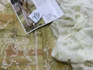 Bin Ilyas Embroidered Lawn Fabric 3PC Summer BI-006