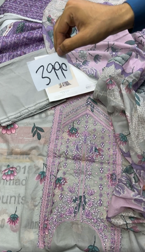 Sapphire Embroidered Lawn Fabric 3PC Summer SP-024