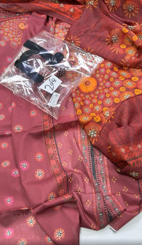 Sapphire Printed Lawn Fabric 2PC Summer SP-052