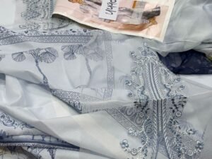Qalamkar Luxury Printed Lawn Fabric B Fresh 3PC Summer QR-058