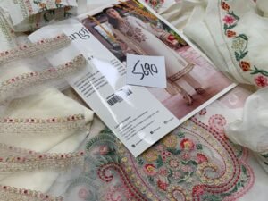 Parishay Mahnur Satrangi Embroidered Lawn Fabric 3PC Summer PR-006