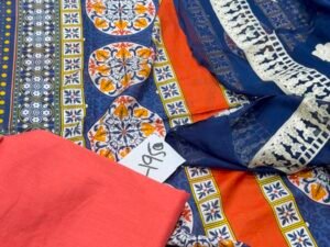 GulAhmed Embroidered Lawn Fabric Leftover 3PC Summer GA-013