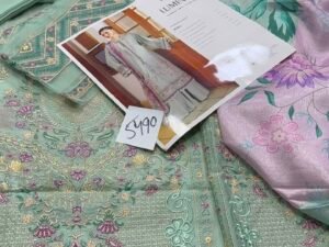 Bin Ilyas Lumina Luxury Embroidered Lawn Fabric 3PC Summer BI-019