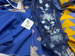 GulAhmed Embroidered Lawn Fabric Leftover 3PC Summer GA-003