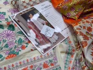 Bin Ilyas Lumina Luxury Embroidered Lawn Fabric 3PC Summer BI-020