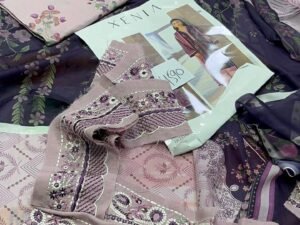 Baroque Xenia Embroidered Lawn Fabric 3PC Summer BQ-003