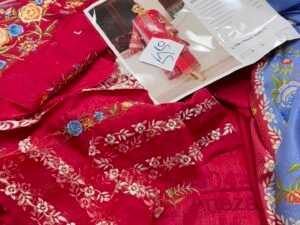Bin Ilyas Lumina Luxury Embroidered Lawn Fabric 3PC Summer BI-008