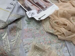 Baroque Xenia Embroidered Lawn Fabric 3PC Summer BQ-025