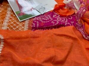 Bin Ilyas Jojo Luxury Embroidered Lawn Fabric 3PC Summer BI-044
