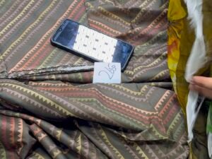 Maria B Printed Lawn Fabric Leftover 3PC Summer MB-007