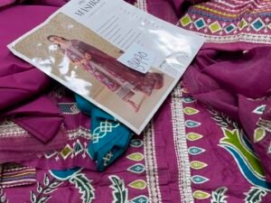 Bin Ilyas Mashriq Luxury Embroidered Lawn Fabric B Fresh 3PC Summer BI-031