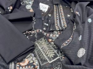 Qalamkar Luxury Embroidered Lawn Fabric B Fresh 3PC Summer QR-001
