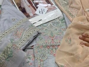 Baroque Xenia Embroidered Lawn Fabric 3PC Summer BQ-046