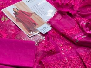 Bin Ilyas Mashriq Luxury Embroidered Lawn Fabric B Fresh 3PC Summer BI-030
