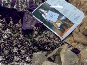 Charizma Embroidered Velvet Fabric B FRESH 3PC Winter CZ-143