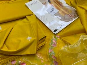Parishay Shangrila Embroidered Lawn Fabric 3PC Summer PR-002