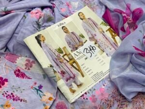 Johra Amani Embroidered Slub Staple Linen Fabric 3PC Winter JR-0017