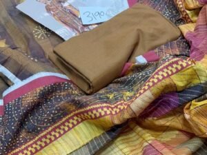 Nishat Printed Khaddar Fabric 3PC Winter NL-006