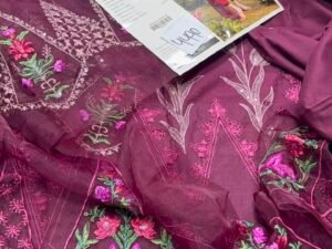 Parishay Shangrila Embroidered Lawn Fabric 3PC Summer PR-193