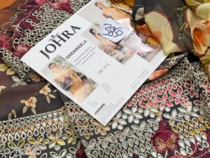 Johra Shehneela Embroidered Slub Staple Linen Fabric 3PC Winter JR-003