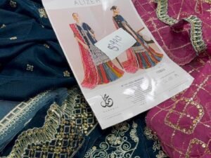Alizeh Luxury Embroidered Velvet 3PC Winter AL-005