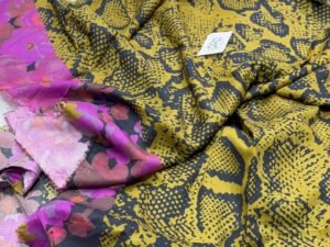Charizma Printed Staple Linen Fabric Leftover 2PC Winter CZ-002