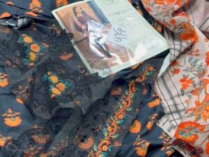 Charizma Embroidered Staple Linen Fabric 3PC Winter CZ-137