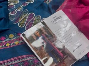 Bin Ilyas Suroor Luxury Embroidered Lawn Fabric 3PC Summer BI-002