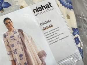 Nishat Embroidered Lawn Fabric 3PC Summer NL-007