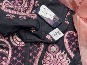Ethnc Embroidered Cotrai Fabric 3PC Leftover Winter ET-026