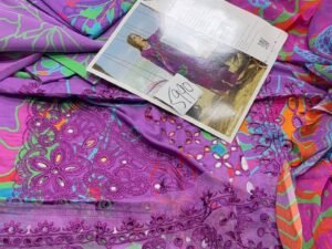 Naqsh Luxury Embroidered Linen Fabric 3PC Winter NQ-002