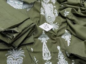 Ethnc Embroidered Cotrai Fabric 3PC Leftover Winter ET-027