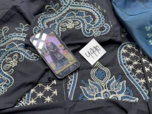 Ethnc Embroidered Cotrai Fabric 3PC Leftover Winter ET-028