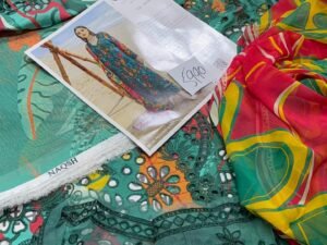 Naqsh Luxury Embroidered Linen Fabric 3PC Winter NQ-005
