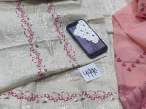 Ethnc Embroidered Cotrai Fabric 3PC Leftover Winter ET-031