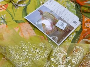 Naqsh Luxury Embroidered Linen Fabric 3PC Winter NQ-008