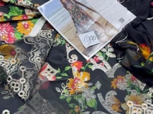 Naqsh Luxury Embroidered Linen Fabric 3PC Winter NQ-009