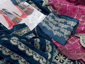 Alizeh Luxury Embroidered Velvet 2PC Winter AL-010