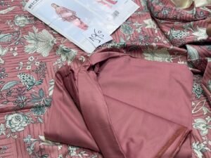 Beechtree Printed Silk Linen Fabric 2PC Winter BT-007