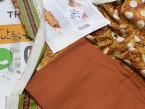 Beechtree Printed Silk Linen Fabric 2PC Winter BT-001
