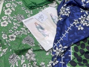 Beechtree Printed Silk Linen Fabric 3PC Winter BT-008