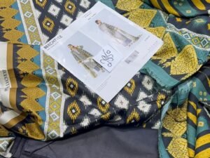 Beechtree Printed Silk Linen Fabric 3PC Winter BT-006