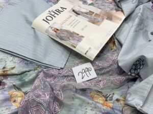 Johra Damask Embroidered & Printed Dhanak Fabric 3PC Winter JR-088