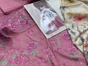 Naqsh Luxury Embroidered Linen Fabric 3PC Winter NQ-018